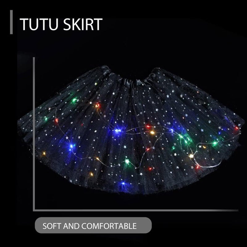 TWINKLEDE Light Up Tutu Skirt Led Tulle Tutus Glow Running Dance Costume Skirts for Women - Image 3